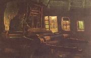 Vincent Van Gogh, Weaver,Interior with Three Small Windows (nn04)